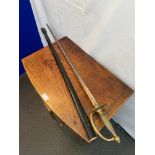 American Civil War Model 1840 Musician?s Sword and Scabbard by Ames. The ricasso is marked by Ames