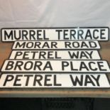 A Collection of 5 various Dunfermline and surrounding area street signs.