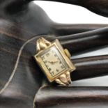 A Vintage ladies 10ct gold filled cased cocktail watch, Watch movement is by Gruen Watch Co,