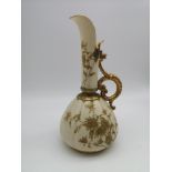 An early [1890] Royal Worcester pitcher with a gilt floral design [height 21cm]