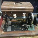 Frister & Rossmann. A circa 1903 Frister & Rossmann sewing machine. Hand Crank Sewing Machine. Comes