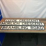 A Collection of 3 various Dunfermline and surrounding area street signs.