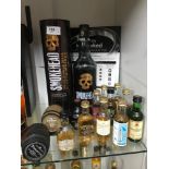 A Collection of Whisky miniatures [All sealed] together with Smokehead Islay Singles Malt Scotch