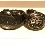 A Gents Pulsar Chronograph 100M 180121 Watch [Working] together with a Gents Hugo Boss watch [