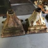 Two Victorian Cast iron Drain Hoppers