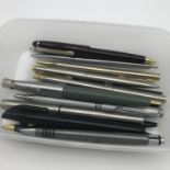 A Lot of mixed vintage ball point pens to include Parker.