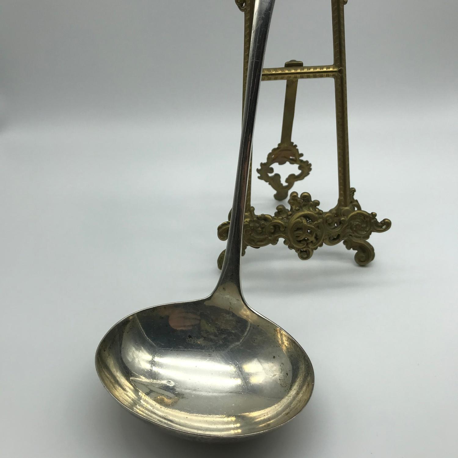 A Heavy Sheffield silver large ladle made by E M Dickinson (subsequently E M Dickinson Ltd) dated - Image 2 of 5