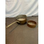 Antique Heavy Ship/ Hotel cooking pan, Made from copper, tin and Aluminium. Stamped Elkington &
