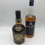 Two Bottles of vintage whisky which includes John Begg Blue Cap Old Scotch Whisky [John Begg;