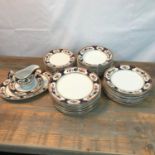 A 46 Piece Losol ware 'Rosslyn' ornate dinner service.