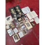 A Collection of old military photos and certificates etc