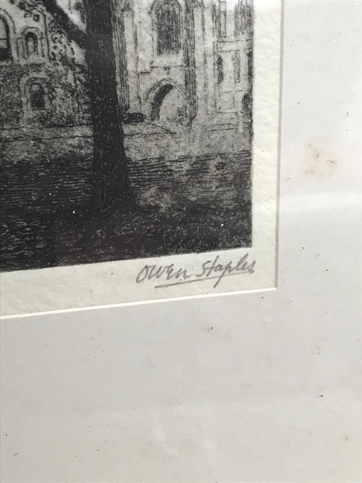 A Lot of antique etchings to include artists Paul Geissler, Dorothy F Sweet etching titled 'The - Image 8 of 12