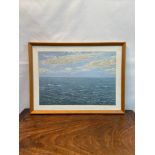 James Turnbull Original oil painting on board titled 'Horizon' Dated 1974. [Artwork 29x41cm]