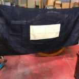 Antique hand stitched British Naval 'IN HARBOUR- BLUE PETER- PREPARE TO BE AT SEA' ships flag. [
