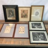 A Collection of seven early 20th/ 19th Century and earlier prints to include two Sir Edwin