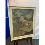 A Vintage print titled 'After Rehearsal' by P.GRISOT. Frame measures 69.5x58.5cm