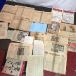A Collection of late 1800's and early-mid 1900's newspapers which includes 1897 Daily Mail The