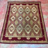 Antique hand made Persian rug. Measures 172x140cm