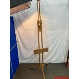 Large Antique 'Windsor & Newton' artists easel.