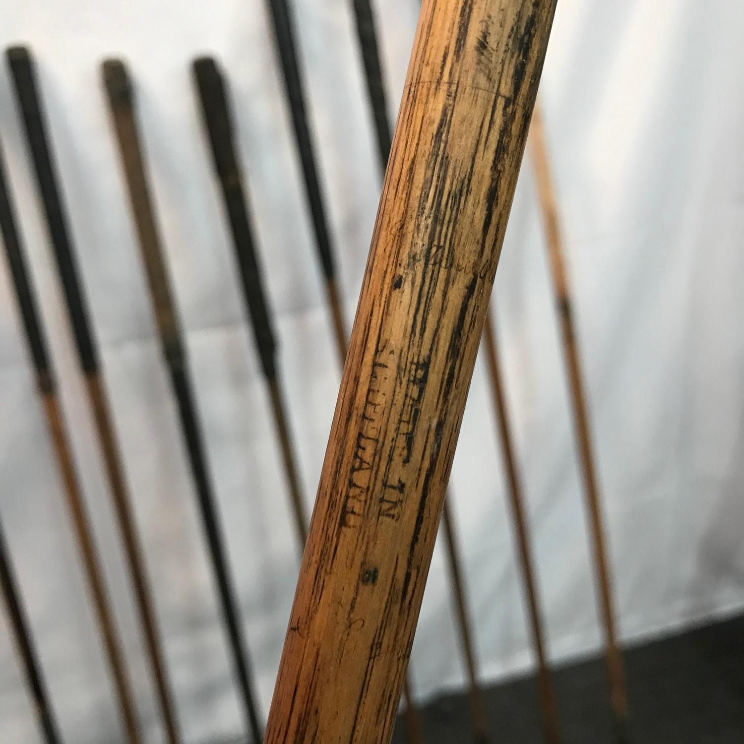 A Large collection of vintage Hickory Shaft golf clubs. Includes makes such as J.G.SMITH, Cann & - Image 6 of 18