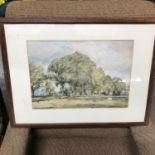 David Muirhead [1867-1930] Original watercolour depicting woodland area landscape. Frame measures