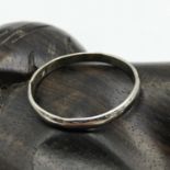 Antique Platinum band ring, Ring size U and Weighs 2.90grams