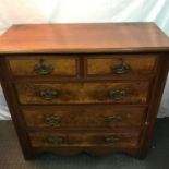 A Victorian 2 over 3 chest of drawers. [102x106x49cm]