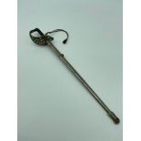 Antique miniature cavalry officers sword & Scabbard letter opener. [26cm in length s&s]