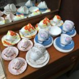 A Lot of vintage tea sets to include Tuscan floral design tea cups and saucers, Duchess Caprice cups