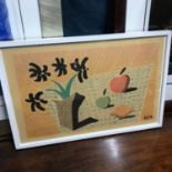 David Hockney Two Apples & One Lemon & Four Flowers Lithograph unsigned print. This was conceived as
