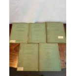A Lot of 5 books - Illustrations of Regional Anatomy by E.B. Jamieson MD. Printed by E & S