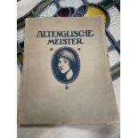 Antique book Altenglische Meister Von Fritz Stahl