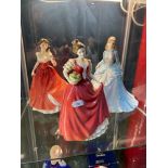 A Lot of two Royal Doulton lady figures and Coalport lady figurine. HN3886 Helen, HN4153