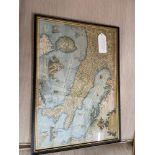 A Vintage reproduction Italian Novissima map.