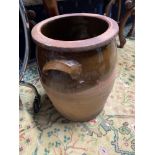 A Large salt glazed pottery pot. [40cm height]