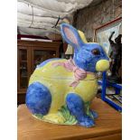 A LARGE CERAMIC RABBIT, MADE IN ITALY BY ATN. As found.