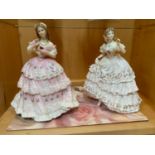 A Lot of two Collectable porcelain figurines. 'Royal Doulton Red Red Rose' & 'Royal Worcester The