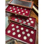 A Coin chest containing mixed collectable £2 coins [£26 total] a drawer of half crowns and a