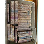 A Quantity of antique leather bound books which include The History of England volume 1 & 2, Mr