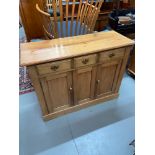 A Late Victorian pine dresser/ sideboard.