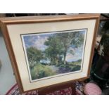 McIntosh Patrick limited edition [612/850] print depicting country lane. Signed by the artist. [