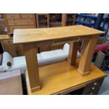 A One off designed Bespoke desk. Designed with bow front and back top area. Solid wood legs and