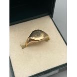 A Victorian signet ring. [2.60 grams]
