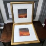 A Lot of two Limited edition prints titled "Evening sky 1 & 2" Signed in pencil by the artist