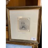 Charles Rowbotham [1856-1921] Original pencil sketch of a young boy reading, signed and dated