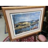 J. McIntosh Patrick limited edition [161/350]print depicting farm scene. Signed in pencil by the