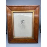 EDWARD TRAIN (BRITISH 1801-1866) Original pencil sketch portrait of William Doubleday second son