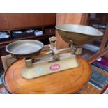 A Vintage set of Perry kitchen scales.