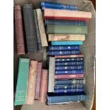 A Box containing a quantity of antique leather bound books which includes Rudyard Kipling, Salam The