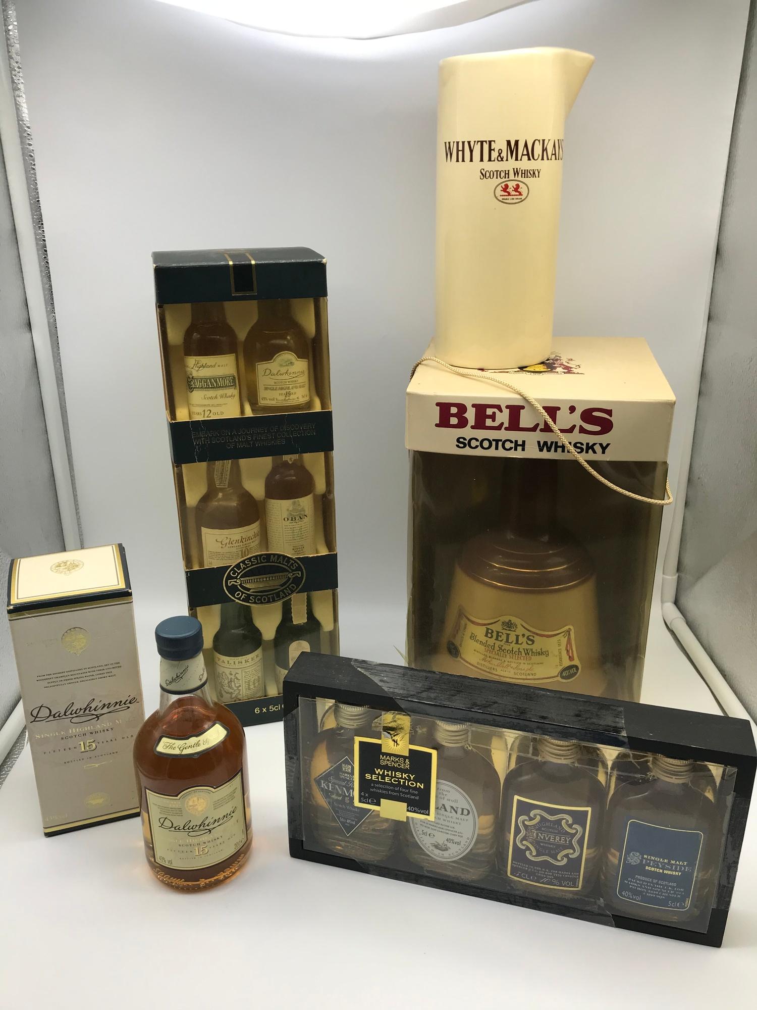 A Lot of vintage whiskies to include Boxed Bell's Scotch Whisky decanter, full and sealed,